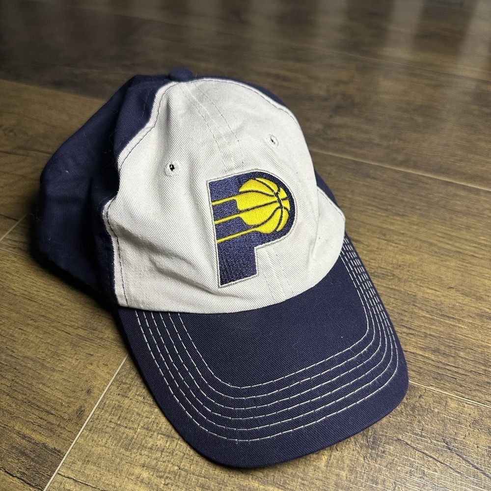 Indiana Pacers Hat Adjustable Navy Blue White  Embroidered Logo Cap Legends